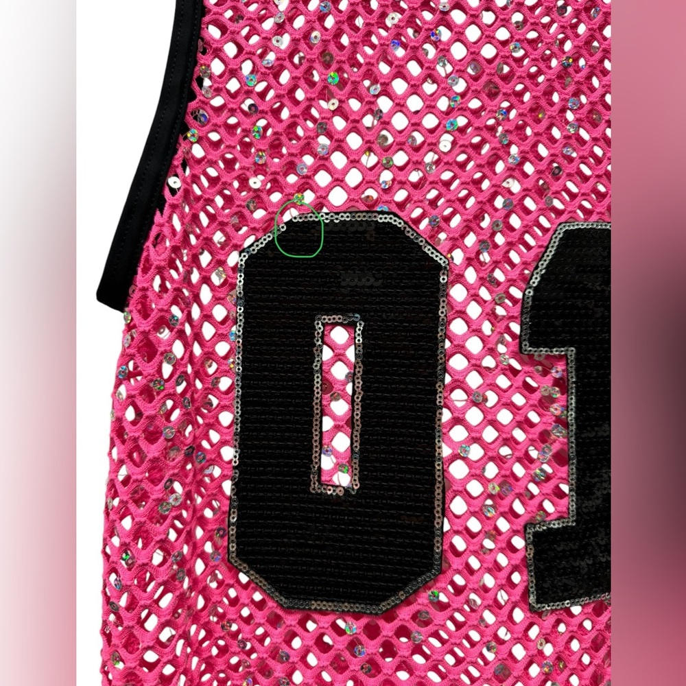 Weissman unitard and sequin mesh tank top dance costume, 80s, hip hop, size 1C - Picture 13 of 13